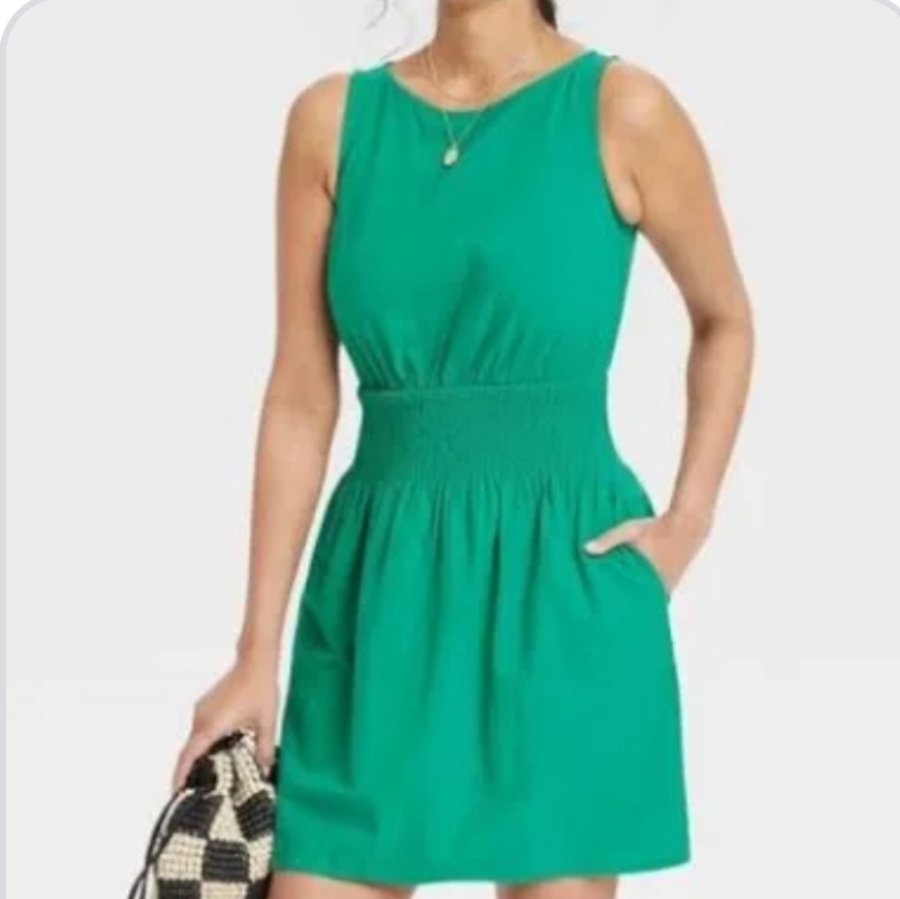 NWOT Universal Thread Green Sleeveless Dress Size XS
